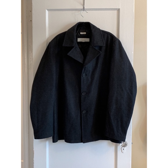 Perry Ellis Portfolio Wool Blend Peacoat LT - Picture 2 of 5